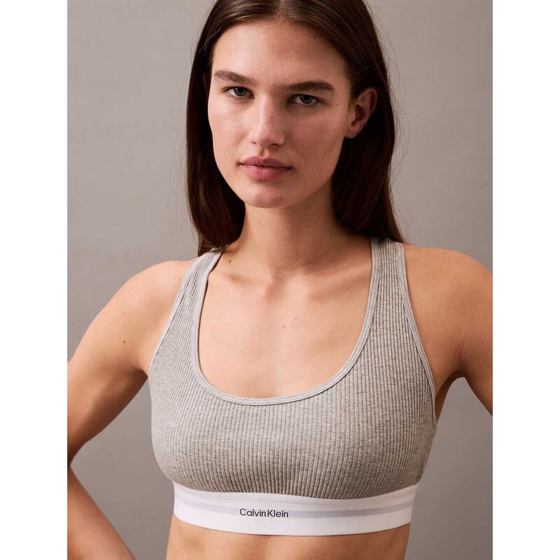 Calvin Klein Cotton Modal Stretch Rib Lightly Lined Bralette image number 2